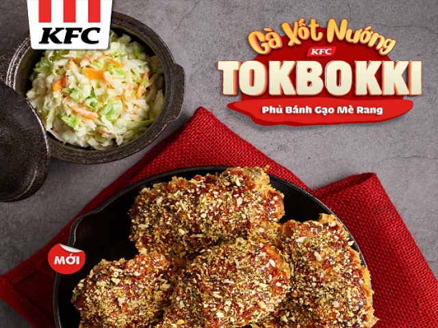 Bùng vị giác, ngon ngơ ngác với món Gà xốt Tokbokki KFC 