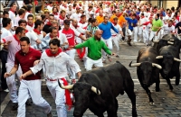 Lễ hội tắm rượu vang, đua cùng bò tót ở Tây Ban Nha