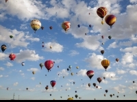 Rực rỡ sắc màu lễ hội khinh khí cầu Balloon Fiesta 2015
