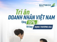 Bamboo Airways ưu đãi hạng thương gia nhân ngày Doanh nhân Việt Nam 13/10