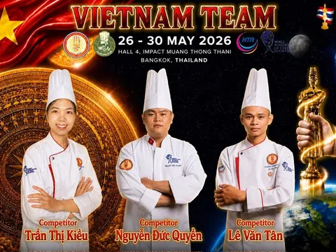 Đoàn Việt Nam lập kỳ tích tại Cuộc thi Đầu bếp Tài năng Thái Lan 2026 sau 9 năm